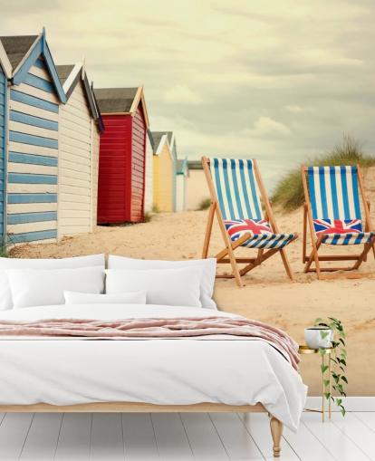 Deck Chairs Wallpaper Mural Deck Chairs Wallpaper Mural