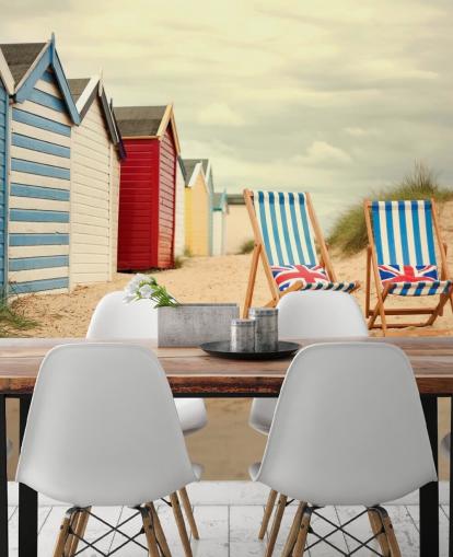 Cadeiras de deck Wallpaper Mural