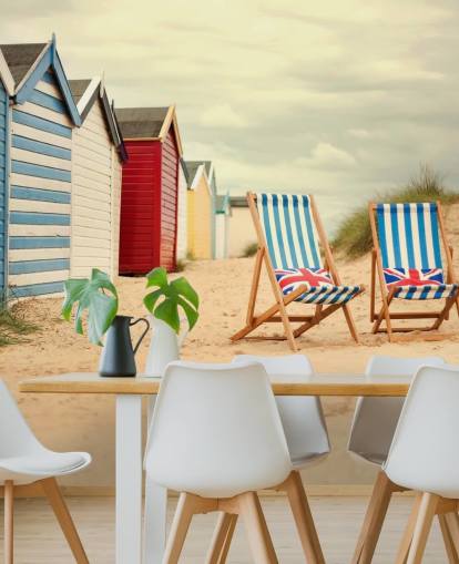 Cadeiras de deck Wallpaper Mural