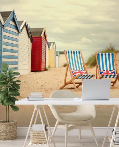 Deck Chairs Wallpaper Mural