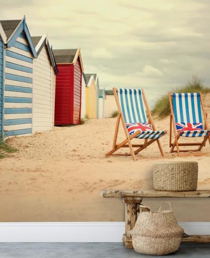 Ligstoelen Behang Muurschildering