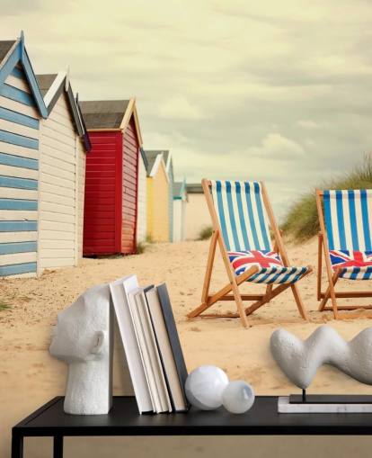 Ligstoelen Behang Muurschildering Ligstoelen Behang Muurschildering