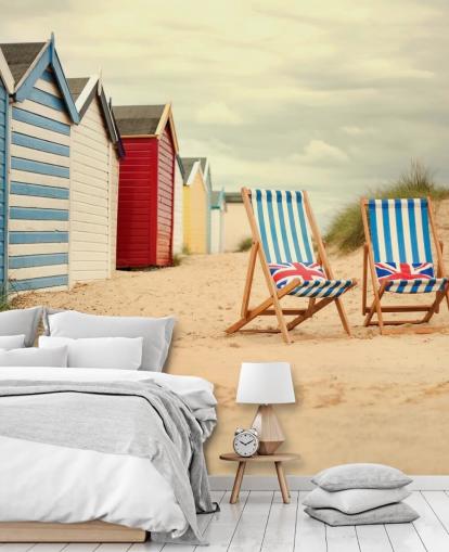 Deck Chairs Wallpaper Mural