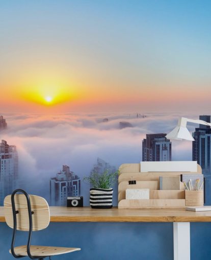 misty city dubai behang