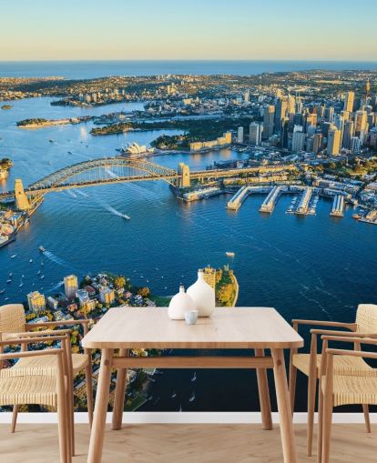 Luftaufnahme von Sydney Harbour Tapete