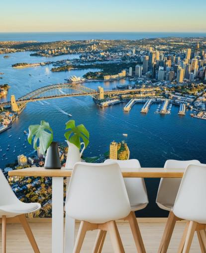 vista aérea del fondo de pantalla de sydney harbour