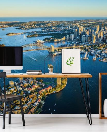 antenne utsikt over sydney havn tapet antenne utsikt over sydney havn tapet