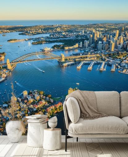 ilmakuva Sydneyn sataman tapetti ilmakuva Sydneyn sataman tapetti