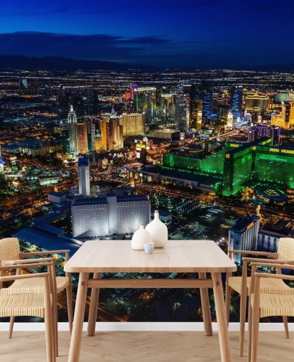 Las Vegas leuchtete nachts Wandgemälde Las Vegas leuchtete nachts Wandgemälde