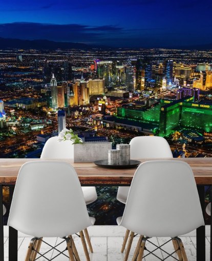 Las Vegas leuchtete nachts Wandgemälde Las Vegas leuchtete nachts Wandgemälde