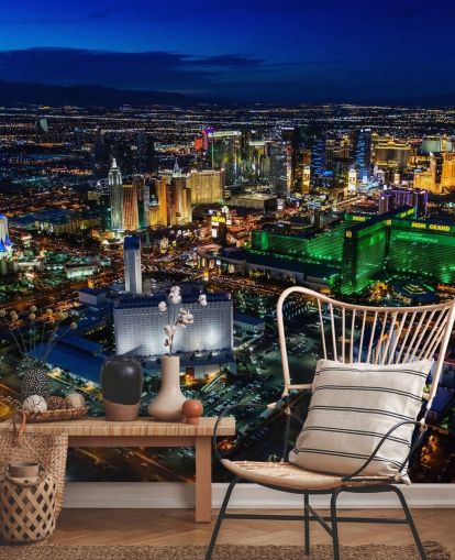 las vegas lit up at night wall mural las vegas lit up at night wall mural