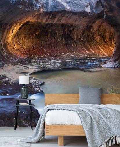 lyser op hule i zion nationalpark tapet