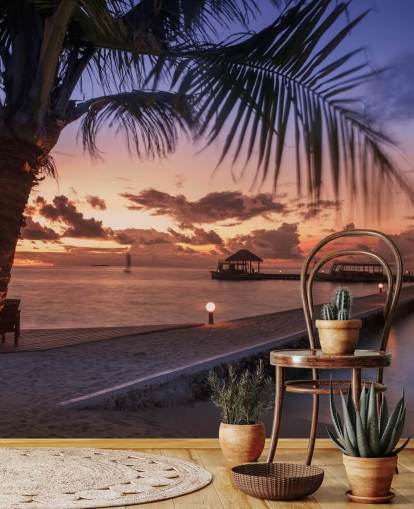 Fondo de pantalla de fotos de atardecer tranquilo