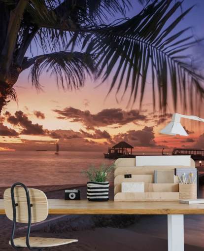 Fondo de pantalla de fotos de atardecer tranquilo