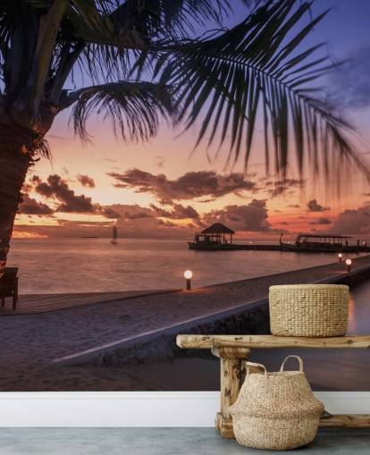 Fondo de pantalla de fotos de atardecer tranquilo