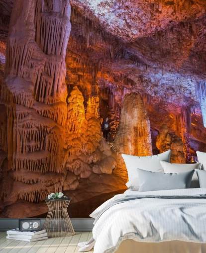 Fondo de pantalla de estalactita en cueva