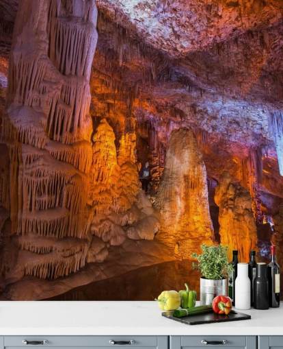 Stalactite in Cave Wallpaper Stalactite in Cave Wallpaper