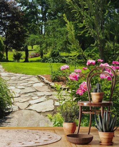 Papier Peint Fresque Rose Garden