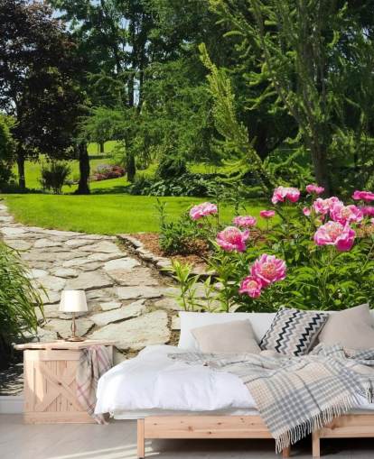 Papier Peint Fresque Rose Garden Papier Peint Fresque Rose Garden