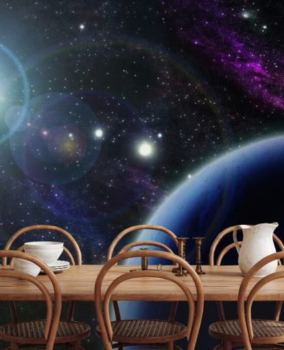 To blå planeter tapet