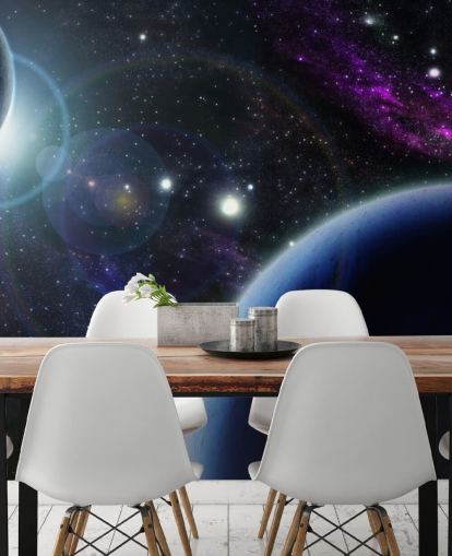 Two Blue Planets Wallpaper