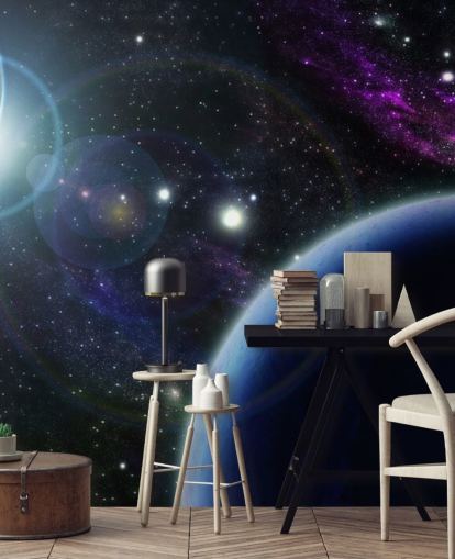 Two Blue Planets Wallpaper