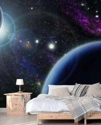 Two Blue Planets Wallpaper