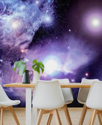 purple custom space wallpaper mural called Fantasy Space Nebula for ceilings and child's bedroom purple custom space wallpaper mural called Fantasy Space Nebula for ceilings and child's bedroom