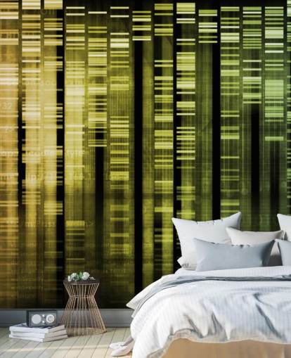 Colourful DNA Abstract Wallpaper