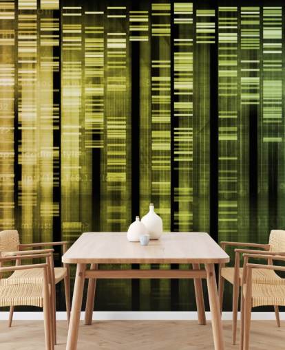 Colourful DNA Abstract Wallpaper