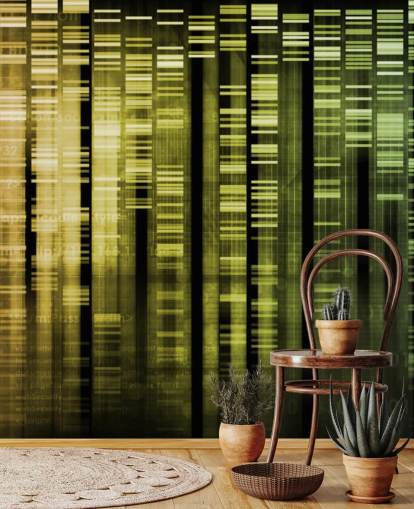 Colourful DNA Abstract Wallpaper