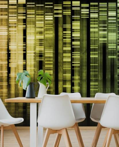 Kleurrijk DNA abstract behang