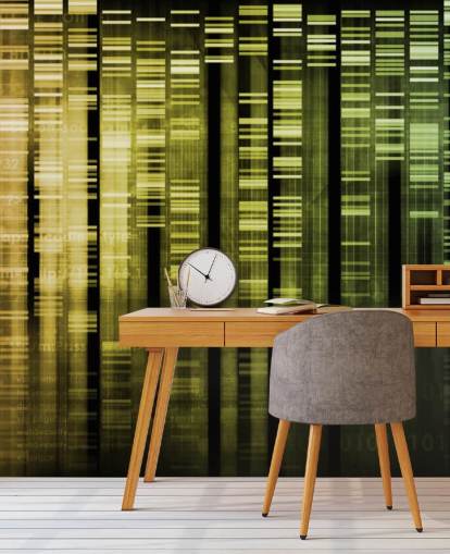 Carta da parati astratta DNA colorato