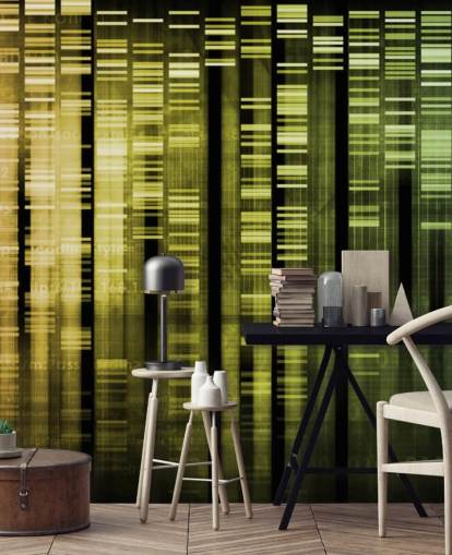 Colourful DNA Abstract Wallpaper