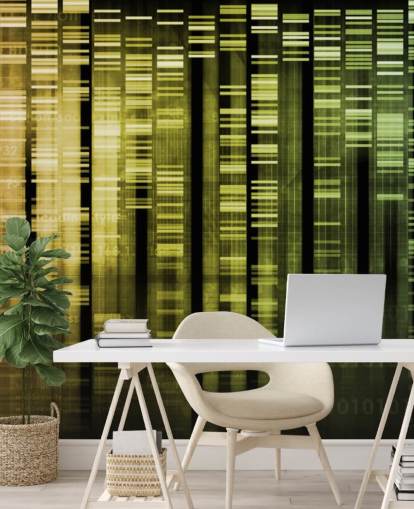 Kleurrijk DNA abstract behang