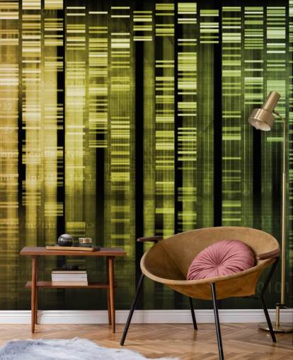 Colourful DNA Abstract Wallpaper