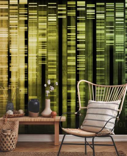 Colourful DNA Abstract Wallpaper