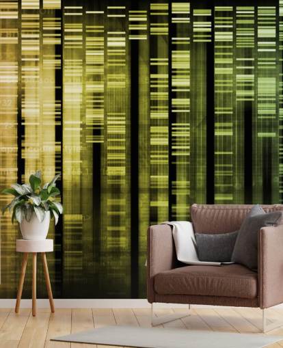 Colourful DNA Abstract Wallpaper