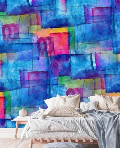 Papel de Parede de Arte Abstrata Cubo