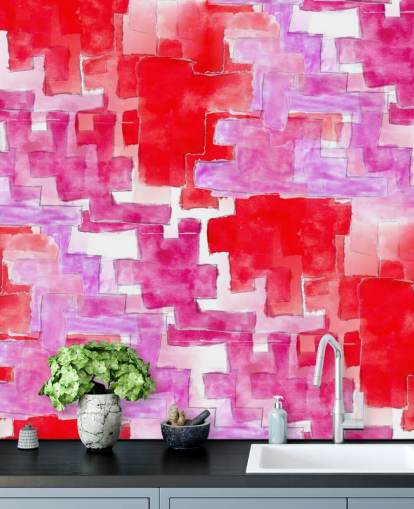 Blue and Pink Abstract Wallpaper Blue and Pink Abstract Wallpaper