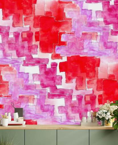 Blue and Pink Abstract Wallpaper Blue and Pink Abstract Wallpaper