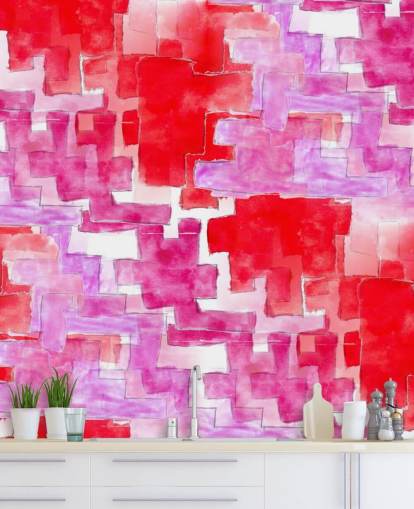 Blå og Pink Abstrakt Baggrund Blå og Pink Abstrakt Baggrund