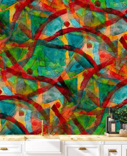 Linien und Punkte Abstrakt Wallpaper