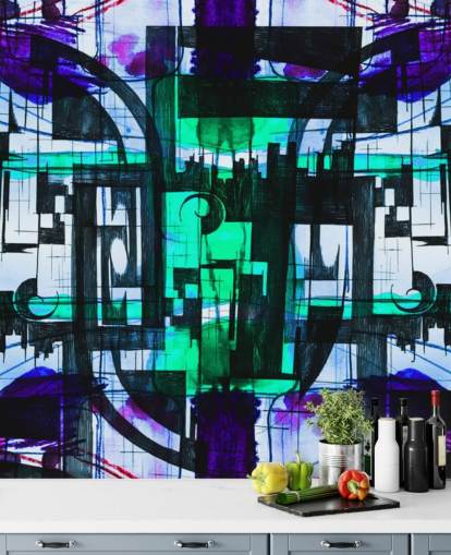 Green and Purple Abstract wallpaper Green and Purple Abstract wallpaper