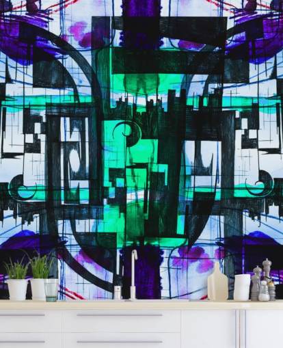 Green and Purple Abstract wallpaper Green and Purple Abstract wallpaper