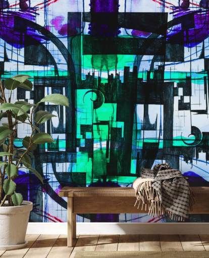 Green and Purple Abstract wallpaper Green and Purple Abstract wallpaper