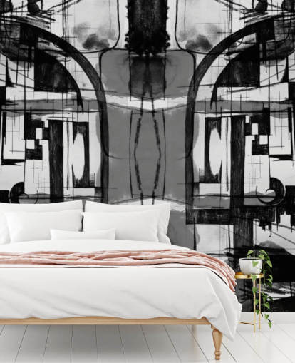 Black and White Abstract Wallpaper