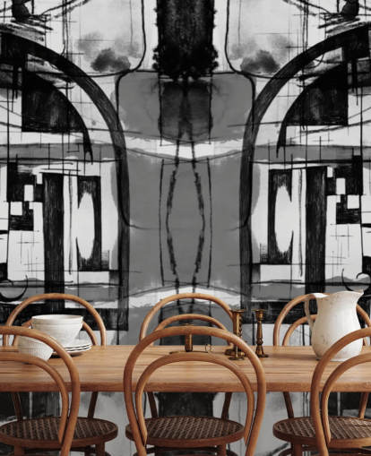 Black and White Abstract Wallpaper