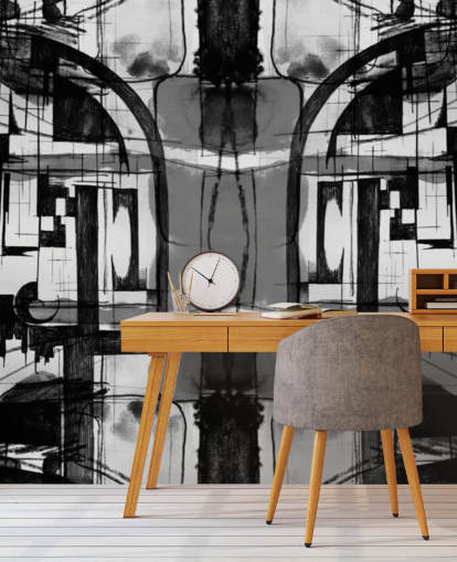 Black and White Abstract Wallpaper