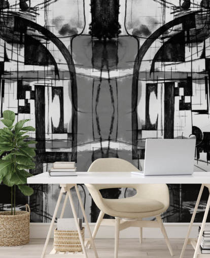Black and White Abstract Wallpaper